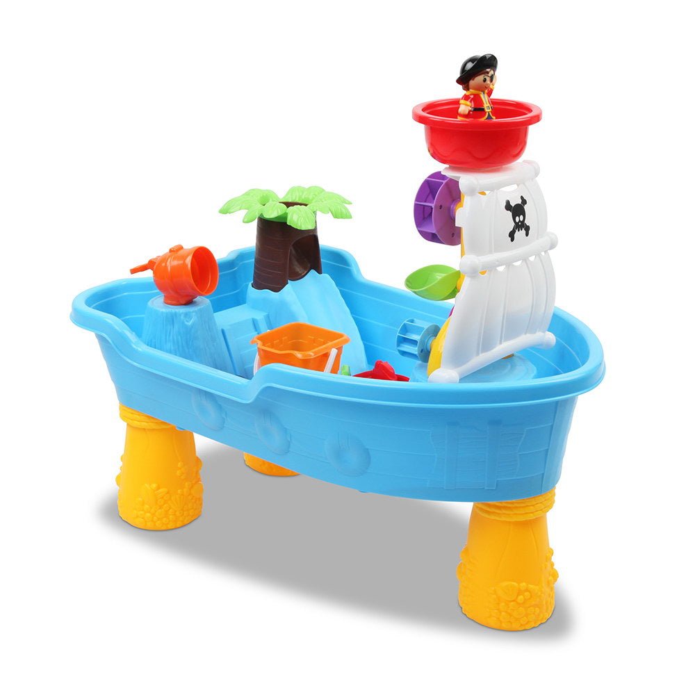 Keezi Kids Sandpit Pretend Play Set Sand Water Table Outdoor Beach Toy Children - NuSea